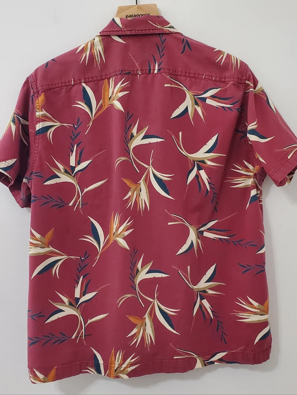 Wallace And Barnes J. Crew Short Sleeve Button Down Shirt Red  Mens Large